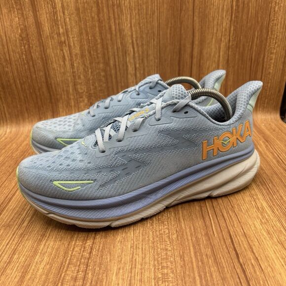 Hoka One One Clifton 9 Blue Running Shoes Men’s Size 10 D Selling AS IS READ - Picture 3 of 10